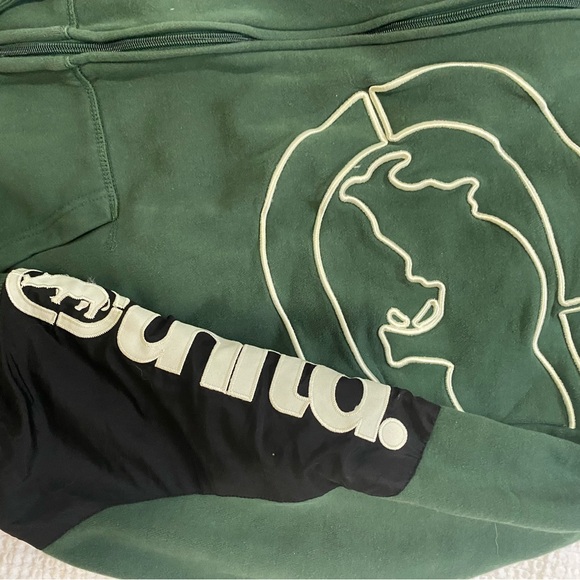 Vintage Y2k Ecko Unltd. Full Zip Hoodie Sweatshirt Navy Blue Mens XXL - Picture 2 of 4